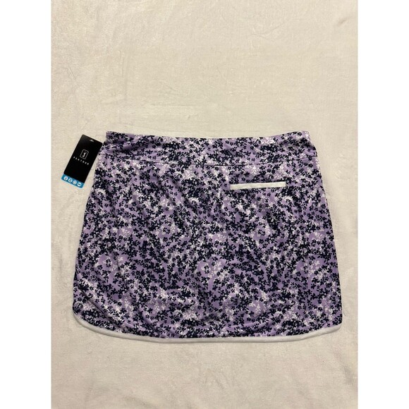 PGA Tour Womens Athletic Skort XL Purple Blue Floral Abstract Athleisure Driflux - Picture 7 of 8
